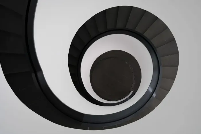 Framed Print : Abstract view of a staircase at Neues Museum Nurnberg, Nuremberg, Middle Franconia, Bavaria, Germany Framed Print : Abstract view of a staircase at Neues Museum Nurnberg, Nuremberg, Middle Franconia, Bavaria, Germany