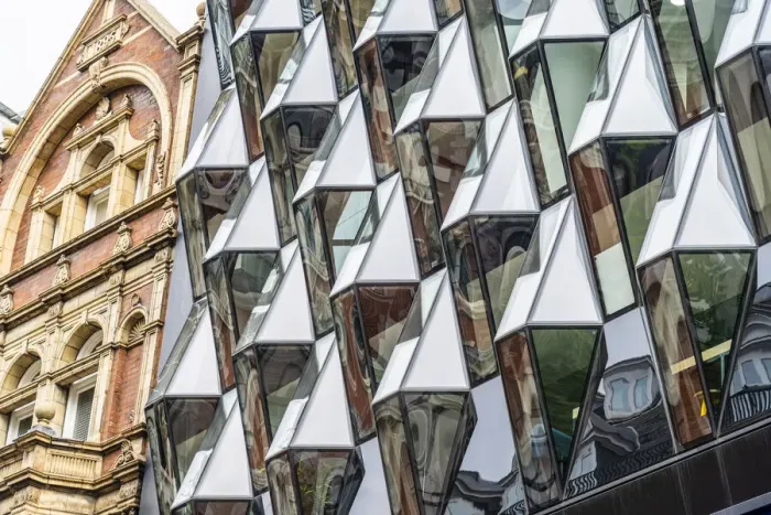 Framed Print : Abstract windows on Oxford Street, London, England, UK Framed Print : Abstract windows on Oxford Street, London, England, UK
