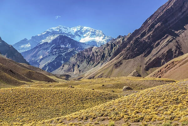 Aconcagua Mountain, (highest mountain outside Asia), Mendoza, Argentina, South America