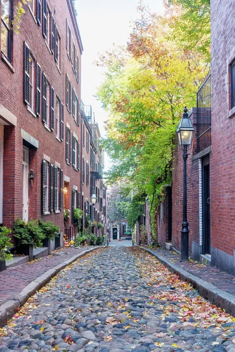 Framed Print : Acorn Street in the Historic District Boston, Massachusetts, USA Framed Print : Acorn Street in the Historic District Boston, Massachusetts, USA