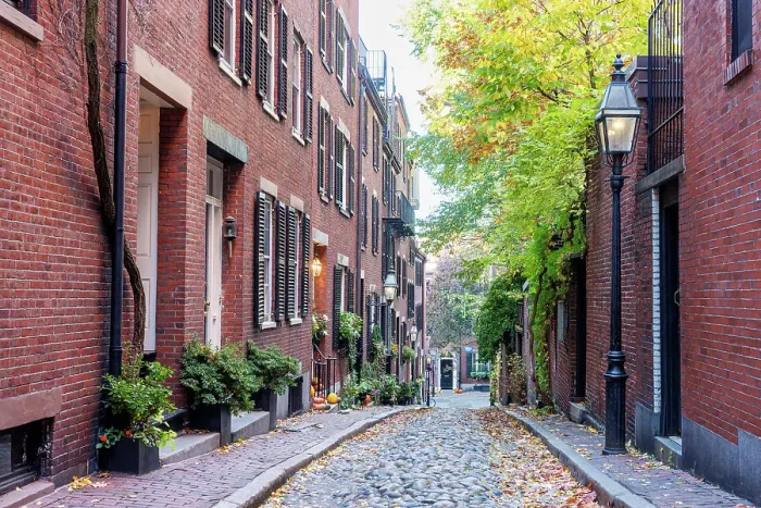Framed Print : Acorn Street in the Historic District Boston, Massachusetts, USA Framed Print : Acorn Street in the Historic District Boston, Massachusetts, USA