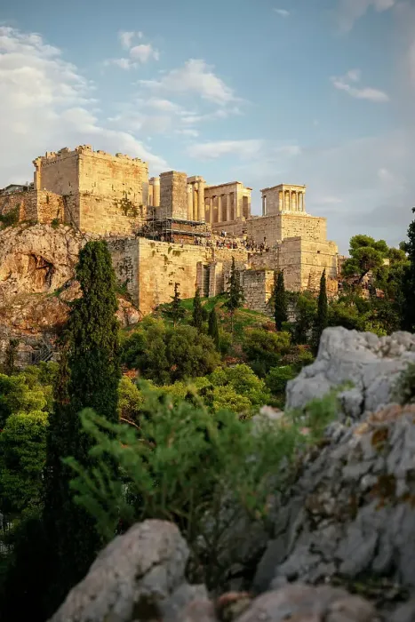 Framed Print : The Acropolis at dusk from Areopagus Hill, Athens, Attica, Greece Framed Print : The Acropolis at dusk from Areopagus Hill, Athens, Attica, Greece