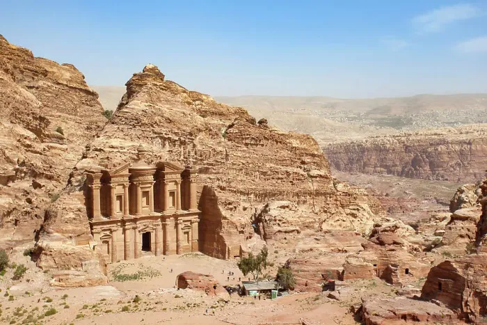 Framed Print : The Ad Deir (also known as The Monastery') Tomb, Petra, Jordan, Middle East. Recognized as a UNESCO World Heritage Site in 1985