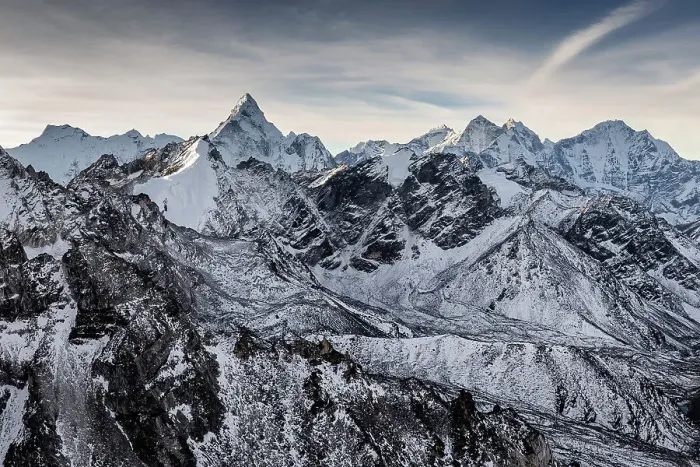 Framed Print : Aerial of Ama Dablam & Himalaya Range, Solukhumbu, Nepal Framed Print : Aerial of Ama Dablam & Himalaya Range, Solukhumbu, Nepal