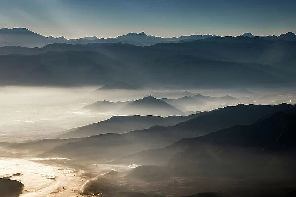 Aerial of the Andes Mountains, Chile