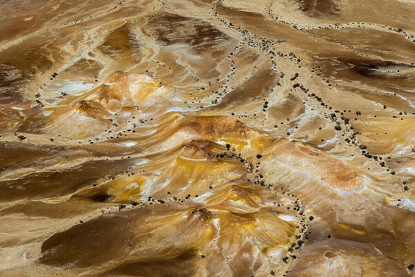 Aerial of Anna Creek Painted Hills, Anna Creek Station, South Australia, Australia