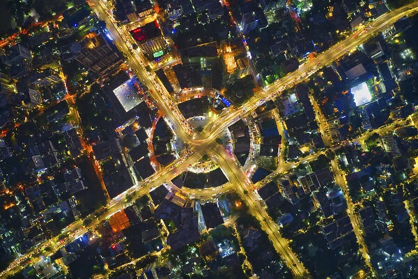 Aerial cityscape, Dhaka, Bangladesh