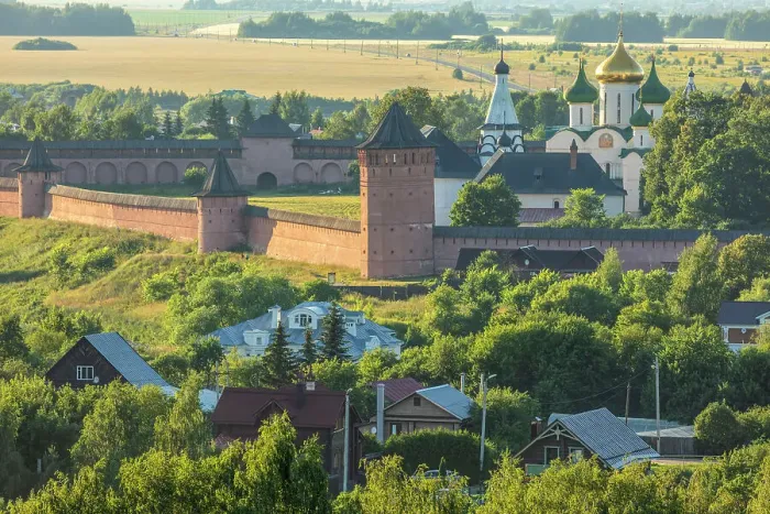 Framed Print : Aerial cityscape of Suzdal, Vladimir region, Russia Framed Print : Aerial cityscape of Suzdal, Vladimir region, Russia