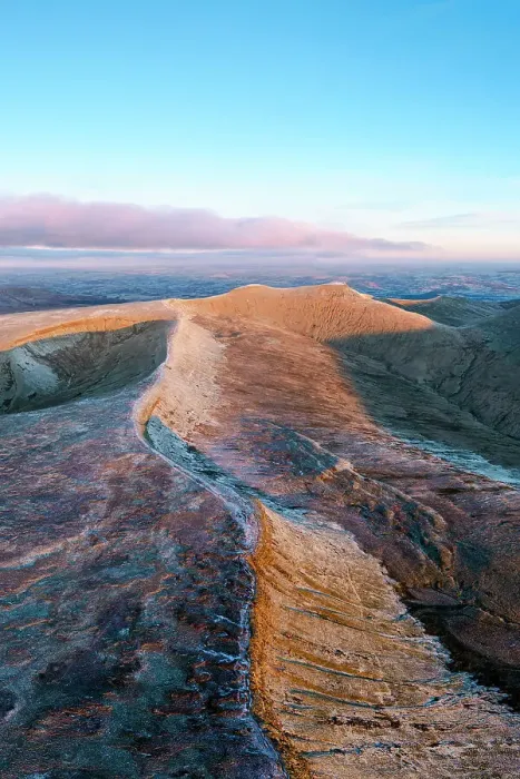 Framed Print : Aerial of Corn Du, Pen-y-Fan and Cribyn mountain peaks, Brecon Beacons National Park, Wales, United Kingdom Framed Print : Aerial of Corn Du, Pen-y-Fan and Cribyn mountain peaks, Brecon Beacons National Park, Wales, United Kingdom