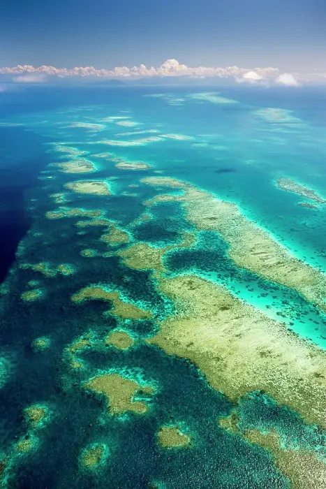 Framed Print : Aerial of the Great Barrier Reef, Queensland, Australia Framed Print : Aerial of the Great Barrier Reef, Queensland, Australia