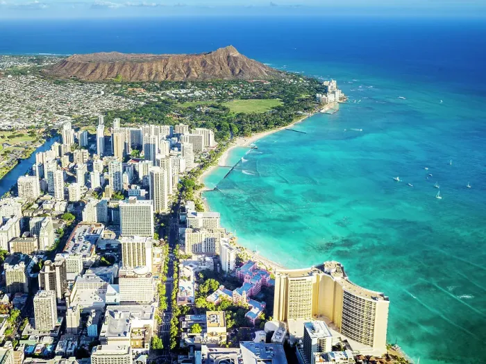 Framed Print : Aerial, Helicopter Waikiki Beach and Diamond Head Crater Honolulu, Oahu, Hawaii, USAAloha Shirt Store, Waikiki Framed Print : Aerial, Helicopter Waikiki Beach and Diamond Head Crater Honolulu, Oahu, Hawaii, USAAloha Shirt Store, Waikiki