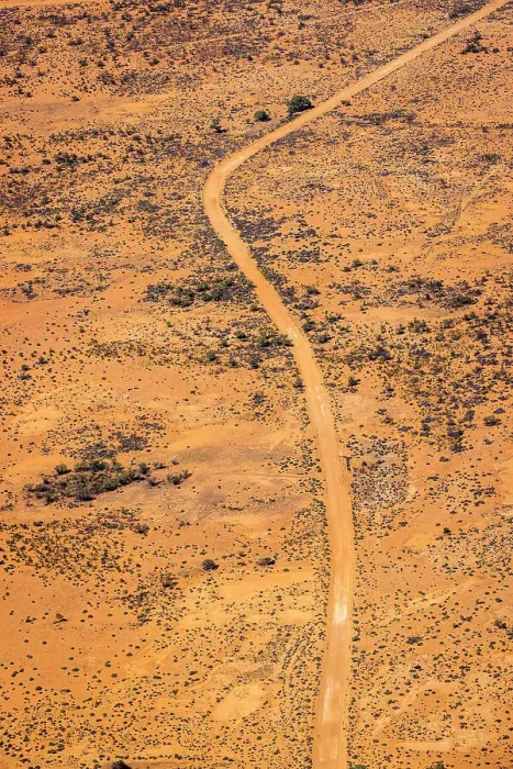 Framed Print : Aerial of outback dirt road, Menindee Lakes, New South Wales, Australia Framed Print : Aerial of outback dirt road, Menindee Lakes, New South Wales, Australia