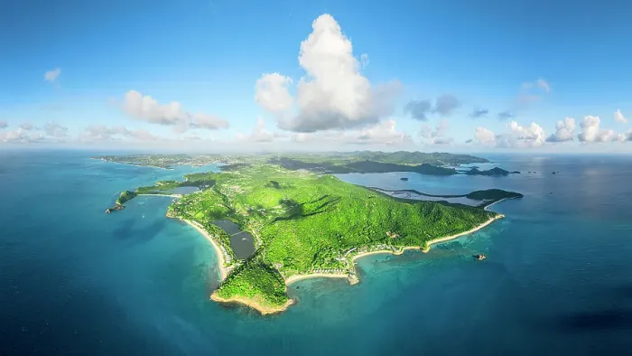 Framed Print : Aerial panoramic of idyllic tropical beaches facing the blue Caribbean sea, Galley Bay, Antigua, Antigua & Barbuda, West Indies Framed Print : Aerial panoramic of idyllic tropical beaches facing the blue Caribbean sea, Galley Bay, Antigua, Antigua & Barbuda, West Indies