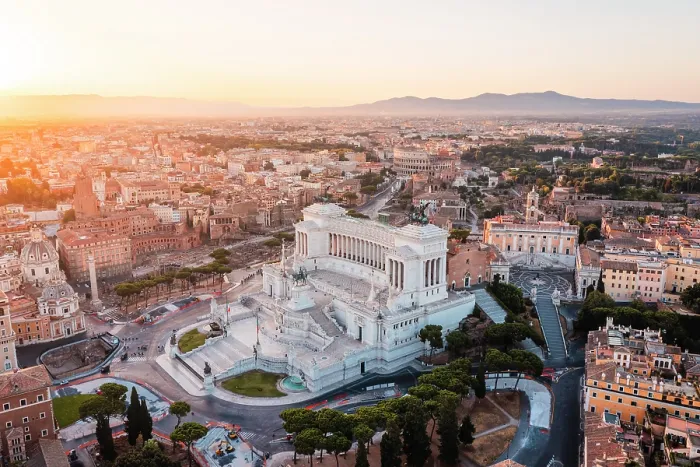 Framed Print : Aerial view of Altare della Patria (Altar of the Fatherland) and Capitoline square at sunrise. Rome, Lazio, Italy Framed Print : Aerial view of Altare della Patria (Altar of the Fatherland) and Capitoline square at sunrise. Rome, Lazio, Italy