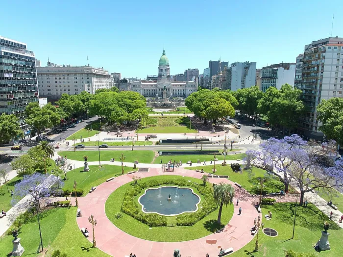Framed Print : Aerial view of the Argentine National Congress and Plaza del Congreso square, Monserrat, Buenos Aires, Argentina Framed Print : Aerial view of the Argentine National Congress and Plaza del Congreso square, Monserrat, Buenos Aires, Argentina