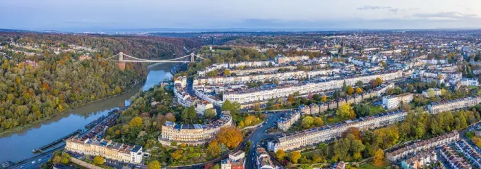 Framed Print : Aerial view over the Avon Gorge, Clifton Suspension Bridge, Clifton, Bristol, England Framed Print : Aerial view over the Avon Gorge, Clifton Suspension Bridge, Clifton, Bristol, England