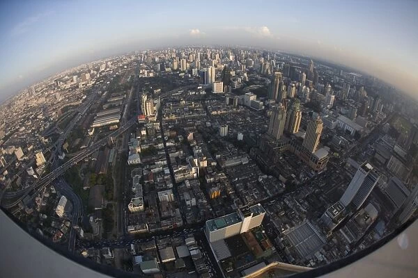 Aerial view over Bangkok, Thailand