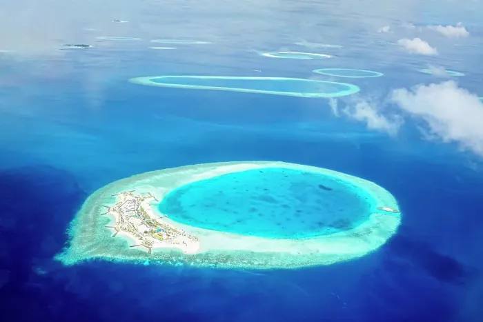 Framed Print : Aerial view of beautiful islands in the Indian Ocean, North Ari Atoll, the Maldives Framed Print : Aerial view of beautiful islands in the Indian Ocean, North Ari Atoll, the Maldives