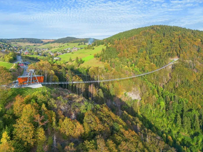Framed Print : Aerial view at the Blackforestline bridge near Todtnau, Black Forest, Baden-Wurttemberg, Germany Framed Print : Aerial view at the Blackforestline bridge near Todtnau, Black Forest, Baden-Wurttemberg, Germany