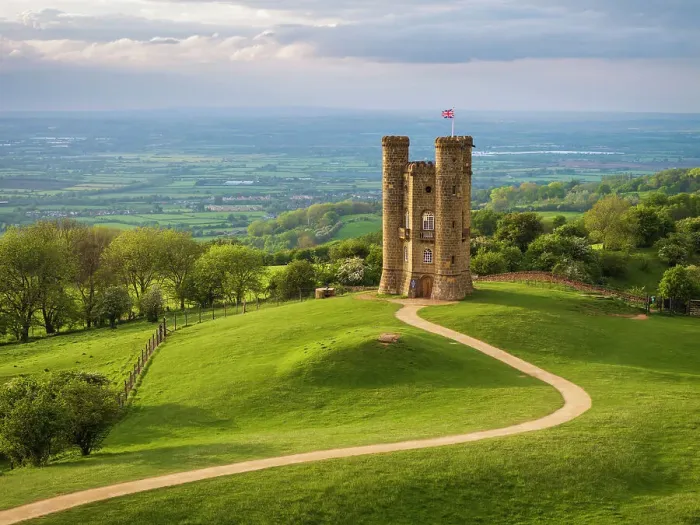 Framed Print : Aerial view of Broadway Tower in the Cotswolds, Worcestershire, England. Spring (May) 2024 Framed Print : Aerial view of Broadway Tower in the Cotswolds, Worcestershire, England. Spring (May) 2024