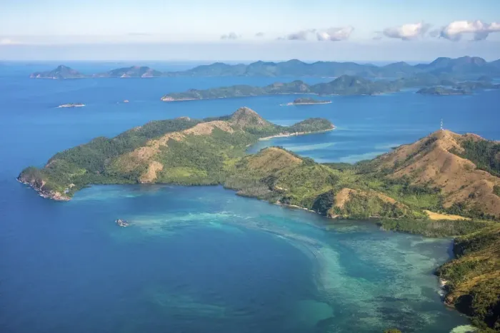 Framed Print : Aerial view of Busuanga Island, Coron, Palawan, Philippines Framed Print : Aerial view of Busuanga Island, Coron, Palawan, Philippines