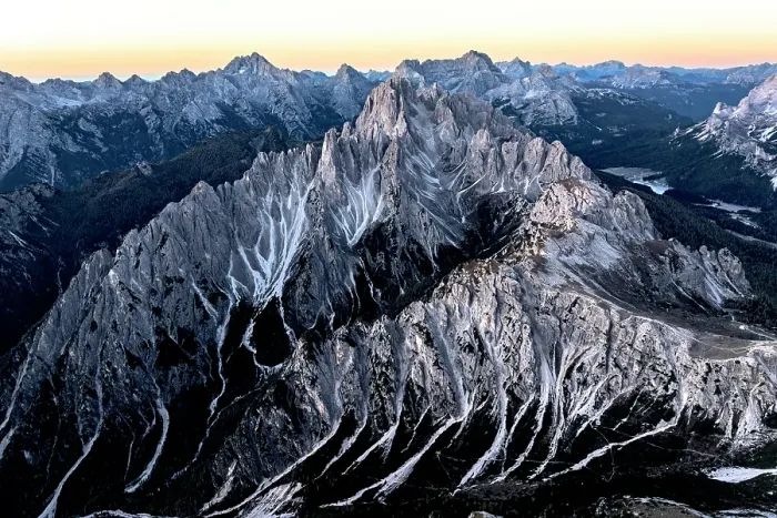 Framed Print : Aerial view of Cadini Di Misurina, Sorapiss and Antelao mountains at dawn in autumn, Dolomites, Belluno province, Veneto, Italy Framed Print : Aerial view of Cadini Di Misurina, Sorapiss and Antelao mountains at dawn in autumn, Dolomites, Belluno province, Veneto, Italy