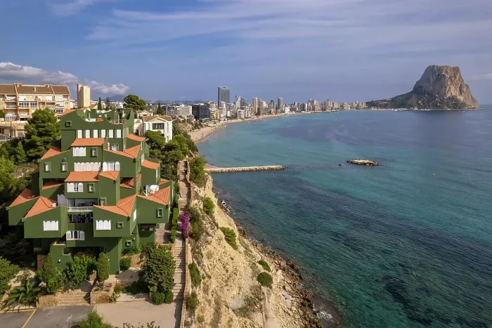 Framed Print : Aerial view of Calpe, Costa Blanca, Valencian Community, Spain Framed Print : Aerial view of Calpe, Costa Blanca, Valencian Community, Spain