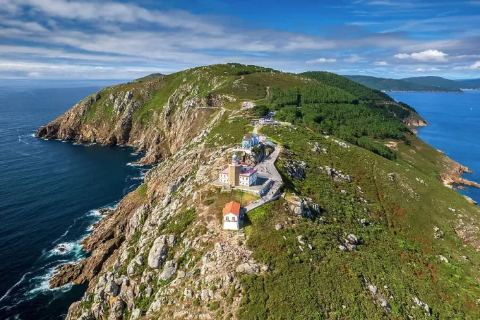 Framed Print : Aerial view of Cape Finisterre (Cabo Fisterra), Galicia, Spain Framed Print : Aerial view of Cape Finisterre (Cabo Fisterra), Galicia, Spain