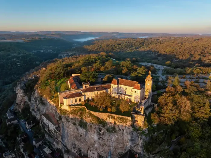 Framed Print : Aerial view of the chateau de Rocamadour, Rocamadour, Lot, Occitanie, France Framed Print : Aerial view of the chateau de Rocamadour, Rocamadour, Lot, Occitanie, France