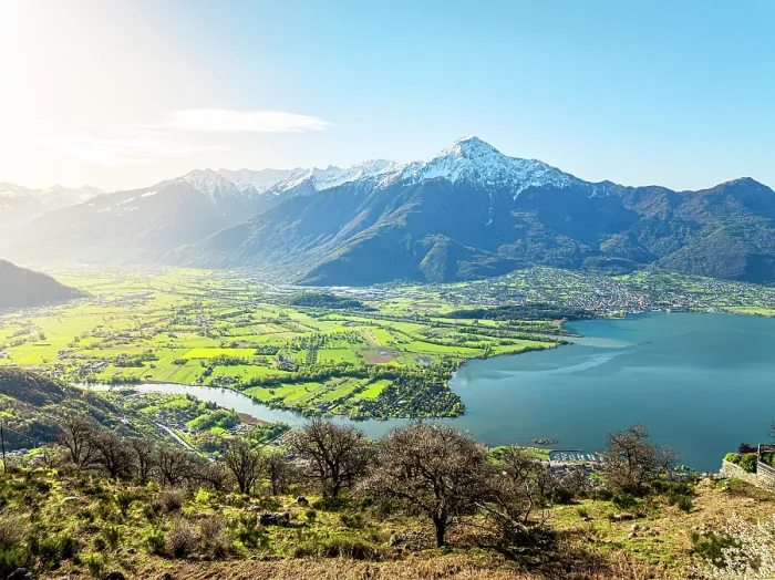 Framed Print : Aerial view of Colico, Monte Legnone and Lower Valtellina in spring, Lake Como, Lombardy, Italy Framed Print : Aerial view of Colico, Monte Legnone and Lower Valtellina in spring, Lake Como, Lombardy, Italy