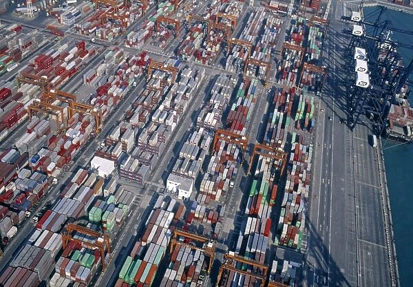 Aerial view of Container Port