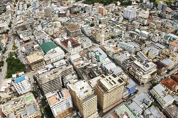 Aerial view of Dar es Salaam, Tanzania