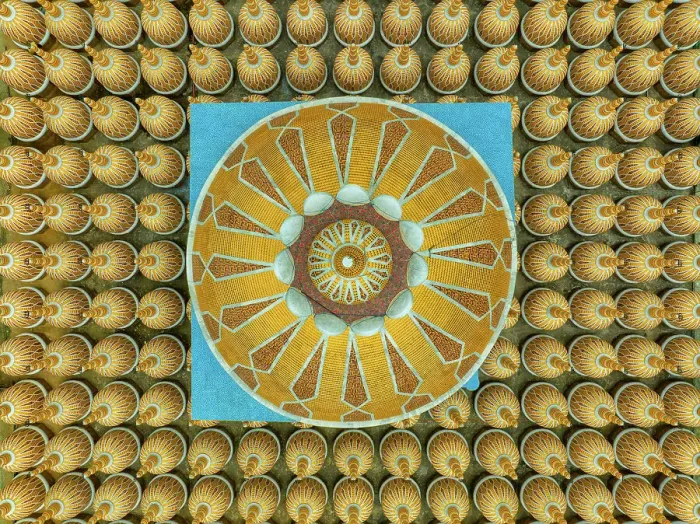 Framed Print : Aerial view of the geometric pattern from 201 Gombuj Masjid islamic mosque along Jhinai river in Gopalpur, Tangail, Bangladesh Framed Print : Aerial view of the geometric pattern from 201 Gombuj Masjid islamic mosque along Jhinai river in Gopalpur, Tangail, Bangladesh