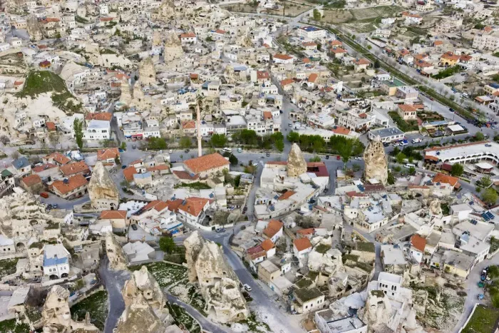 Framed Print : Aerial view of Goreme, Cappadocia, Turkey Framed Print : Aerial view of Goreme, Cappadocia, Turkey