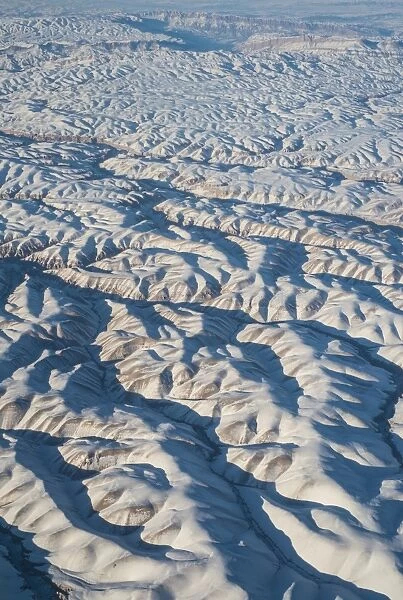 Aerial view over Helmand in central Afghanistan