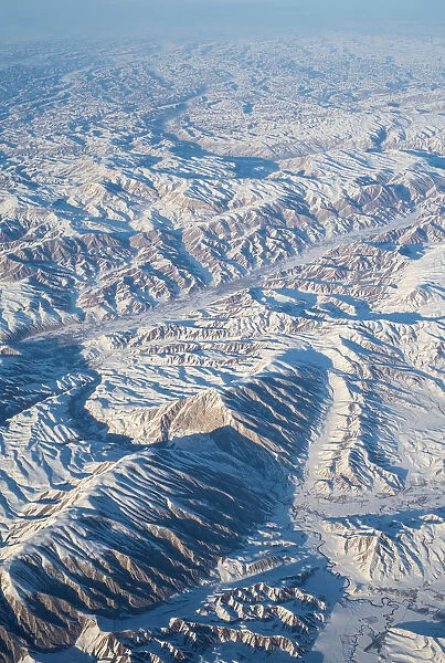 Aerial view over Helmand in central Afghanistan