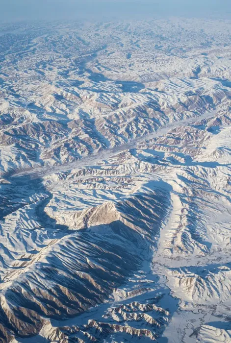 Framed Print : Aerial view over Helmand in central Afghanistan Framed Print : Aerial view over Helmand in central Afghanistan