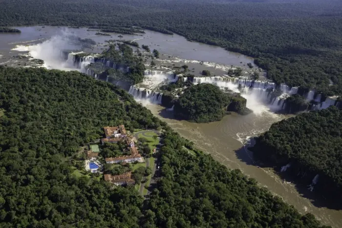 Framed Print : Aerial view over Iguacu Falls, Iguacu (Iguazu) National Park, Brazil Framed Print : Aerial view over Iguacu Falls, Iguacu (Iguazu) National Park, Brazil