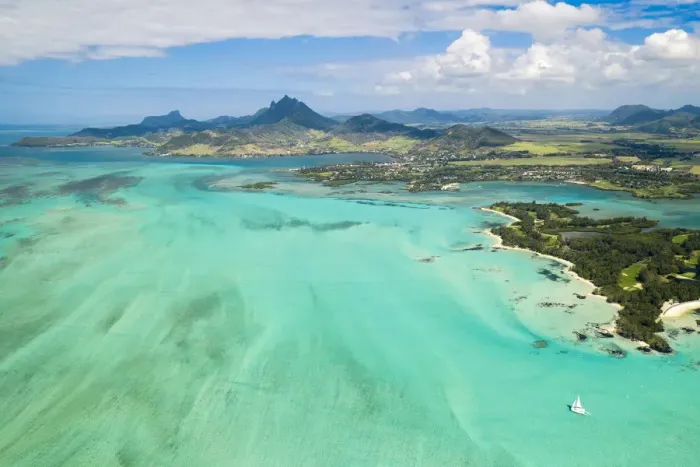 Framed Print : aerial view of Ile aux Cerfs in winter time, Mauritius, Indian Ocean, Africa Framed Print : aerial view of Ile aux Cerfs in winter time, Mauritius, Indian Ocean, Africa