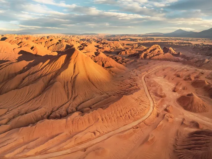 Framed Print : Aerial view of 'Los Colorados' at sunset, in the Devil Desert (Labyrinth Desert), Puna de Atacama, Tolar Grande, Salta, Argentina Framed Print : Aerial view of 'Los Colorados' at sunset, in the Devil Desert (Labyrinth Desert), Puna de Atacama, Tolar Grande, Salta, Argentina