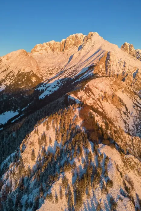 Framed Print : Aerial view of Monte Gulter and the Presolana massif after a winter snowfall at sunrise. Presolana pass, Castione della Presolana, Seriana Valley, Bergamo province, Lombardy, Italy Framed Print : Aerial view of Monte Gulter and the Presolana massif after a winter snowfall at sunrise. Presolana pass, Castione della Presolana, Seriana Valley, Bergamo province, Lombardy, Italy