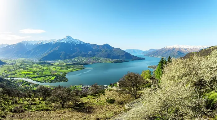 Framed Print : Aerial view of Monte Legnone and Colico in spring, Lake Como, Lombardy, Italy Framed Print : Aerial view of Monte Legnone and Colico in spring, Lake Como, Lombardy, Italy