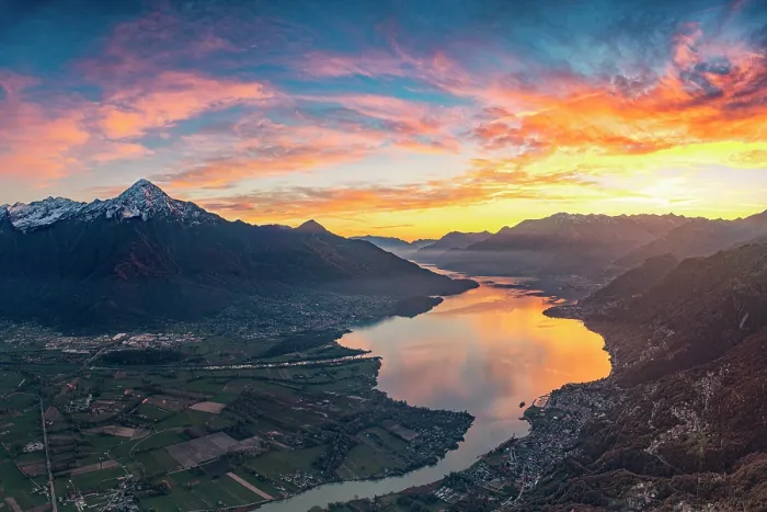 Framed Print : Aerial view of Monte Legnone at sunset, Alto Lario, Lake Como, Lombardy, Italy Framed Print : Aerial view of Monte Legnone at sunset, Alto Lario, Lake Como, Lombardy, Italy