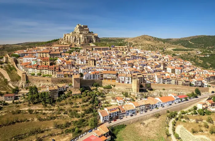 Framed Print : Aerial view of Morella, Valencian Community, Spain Framed Print : Aerial view of Morella, Valencian Community, Spain