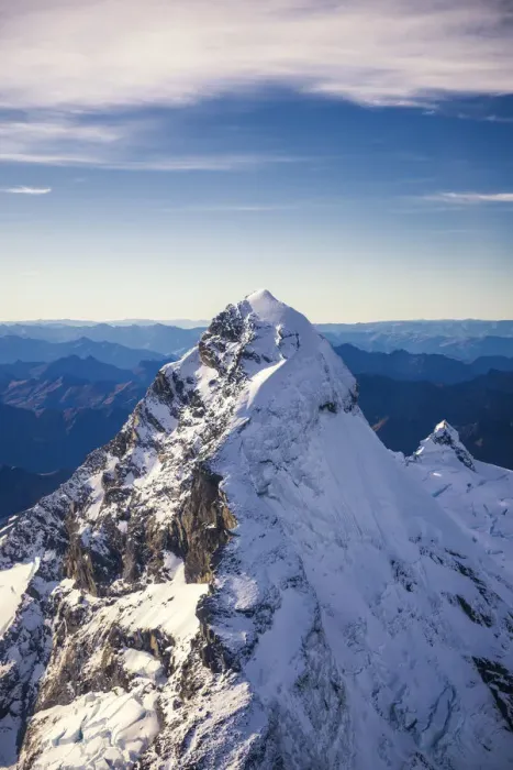 Framed Print : Aerial View of Mount Aspiring, New Zealand