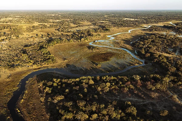 Aerial view of Okavango Delta, Botswana