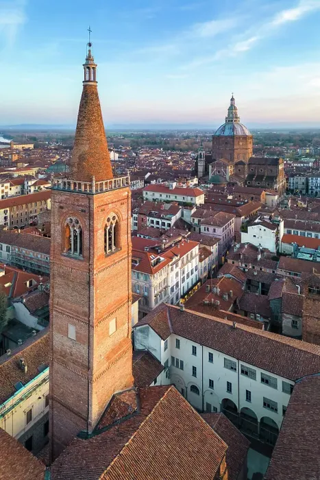 Framed Print : Aerial view of the old medieval church of Santa Maria del Carmine at sunset. Pavia, Lombardy, Italy, Europe Framed Print : Aerial view of the old medieval church of Santa Maria del Carmine at sunset. Pavia, Lombardy, Italy, Europe