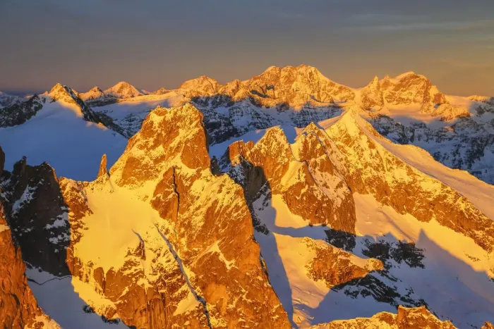 Framed Print : Aerial view of peaks Torrone and Bernina Group at sunset Masino Valley Valtellina Framed Print : Aerial view of peaks Torrone and Bernina Group at sunset Masino Valley Valtellina