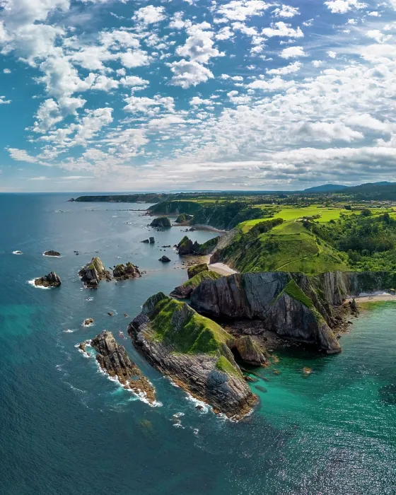 Framed Print : Aerial View Above Playa del Silencio, Asturias, Northern Spain Framed Print : Aerial View Above Playa del Silencio, Asturias, Northern Spain