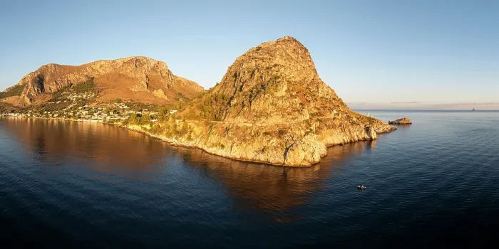 Framed Print : Aerial view of Promontorio Di Capo Zafferano, Sicily, Italy Framed Print : Aerial view of Promontorio Di Capo Zafferano, Sicily, Italy